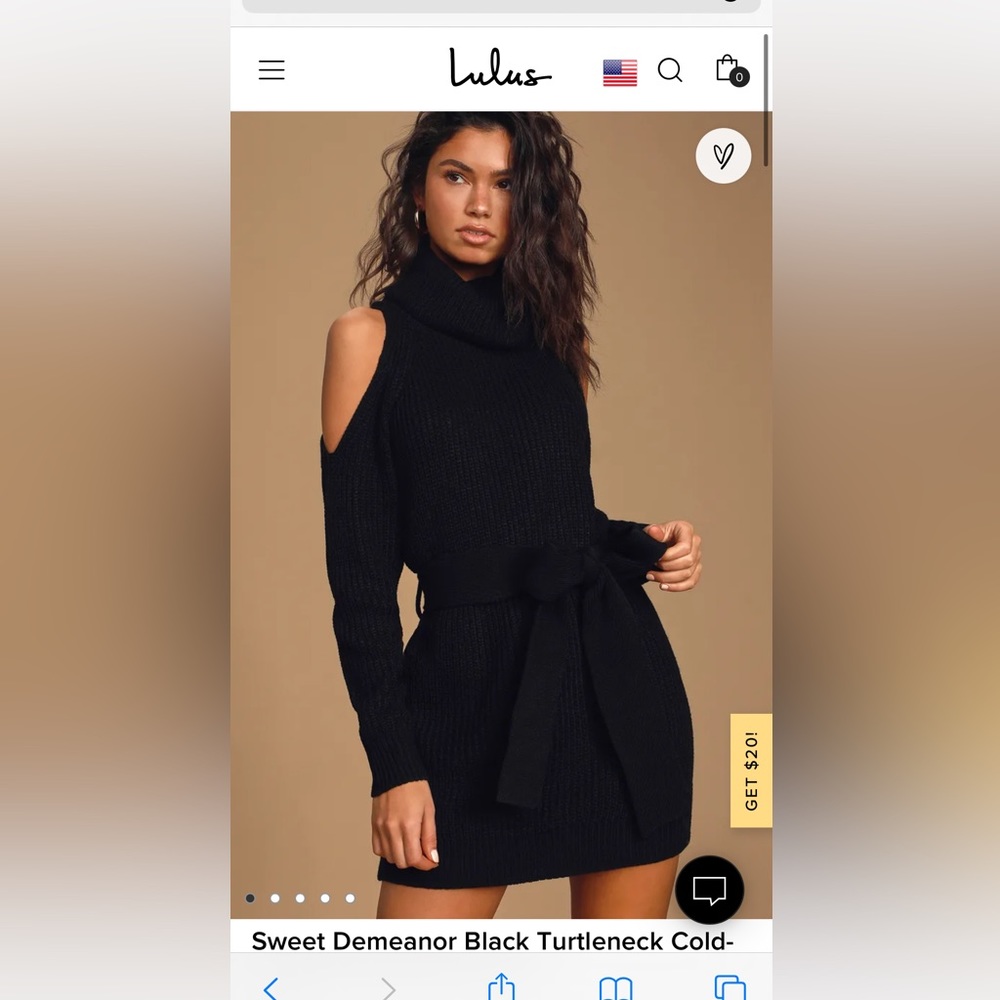 Lulus Turtleneck Sweater dress